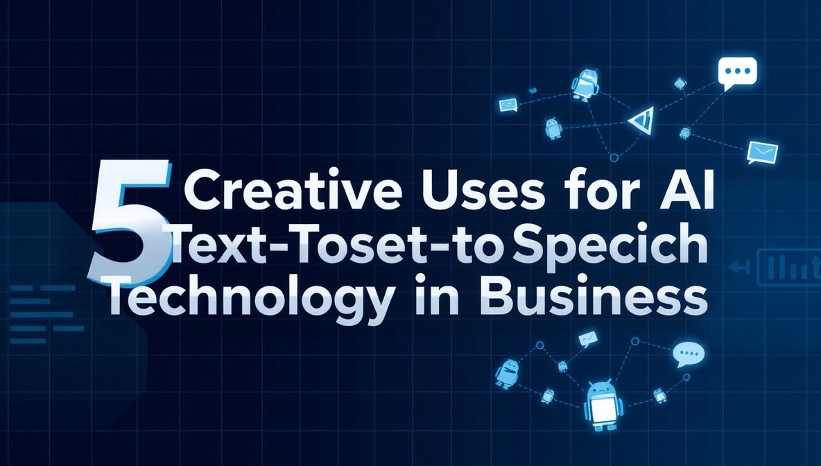 5 Creative Uses for AI Text-to-Speech Technology in Business